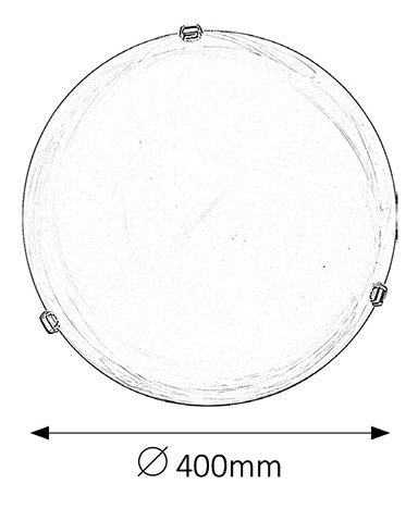 Stropní svítidlo Alabastro 3301 (rýžové kamenné sklo + zlaté úchytky)