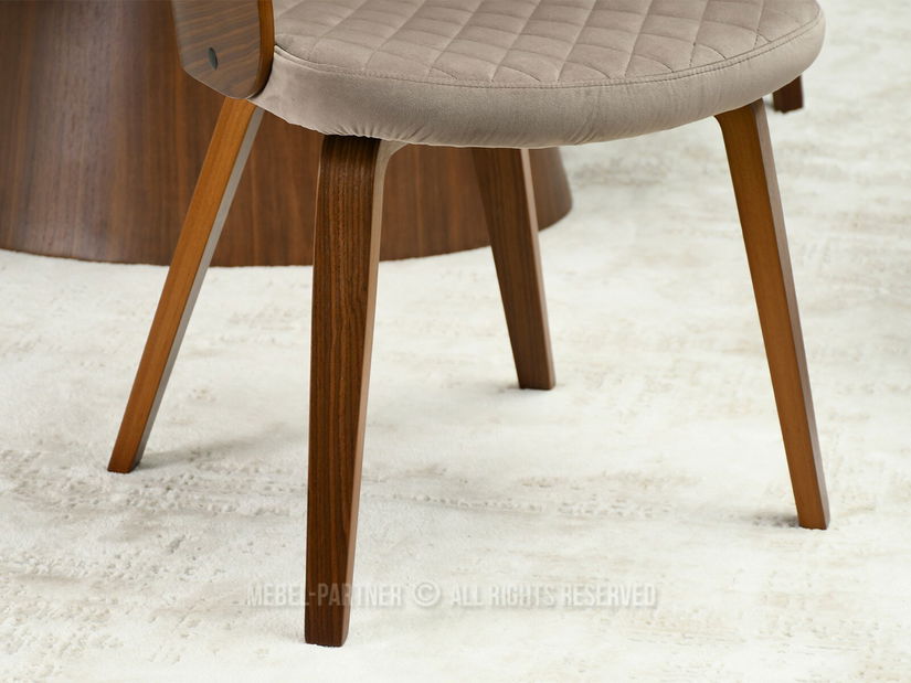 Židle Aimee K (béžová + ořech)