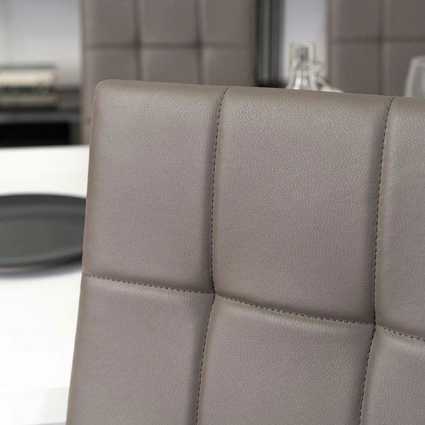 Jídelní židle Marinaleda (šedá ekokůže)