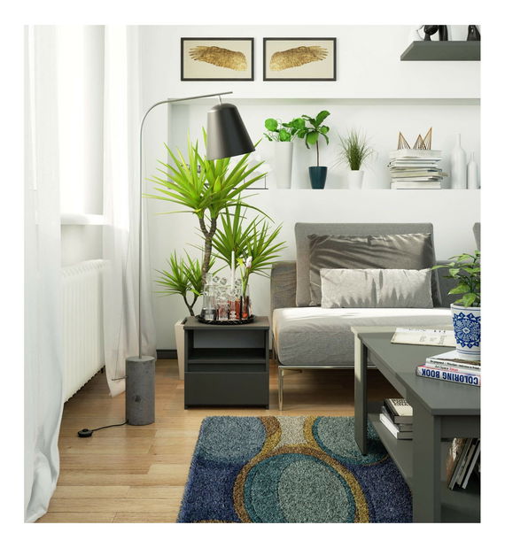 Noční stolek Cincuenta (grafit)