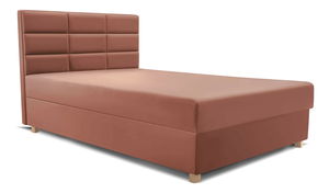  Jednolůžková postel 120 cm Picasso II (růžová) (s úl. prostorem a matrací)