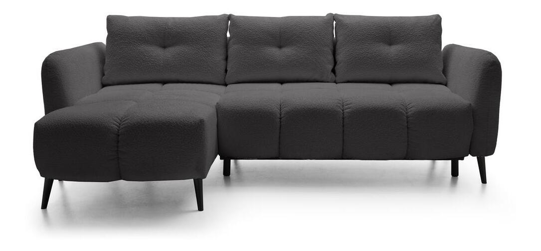 Rohová sedací souprava Odysea (L) (šedá + černá)