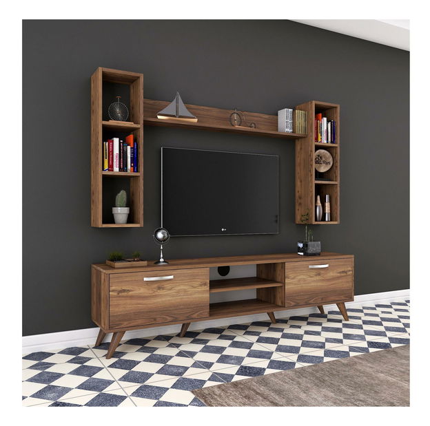 Obývací stěna Mitevu 7 (ořech)