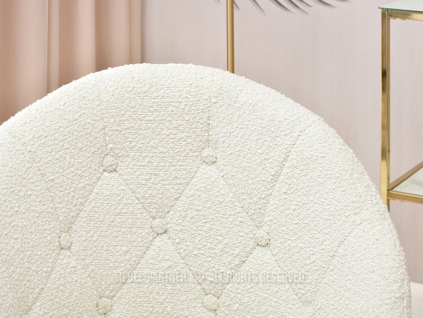 Křeslo Lush 3 (krémová + černá)