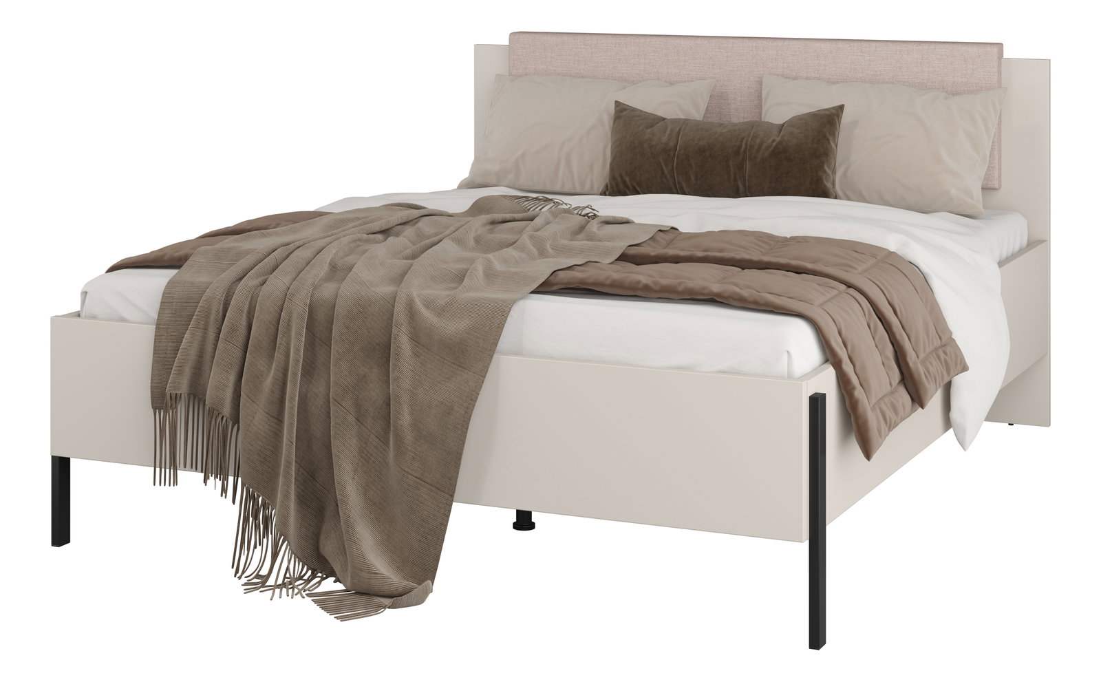 Manželská postel 160 cm Juka (kašmír)