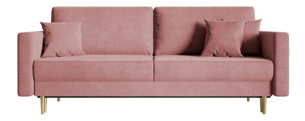 Pohovka třísedačka Vallera (růžová)