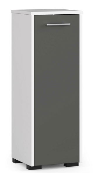 Koupelnová skříňka Farid TYP1 (bílá + šedá)