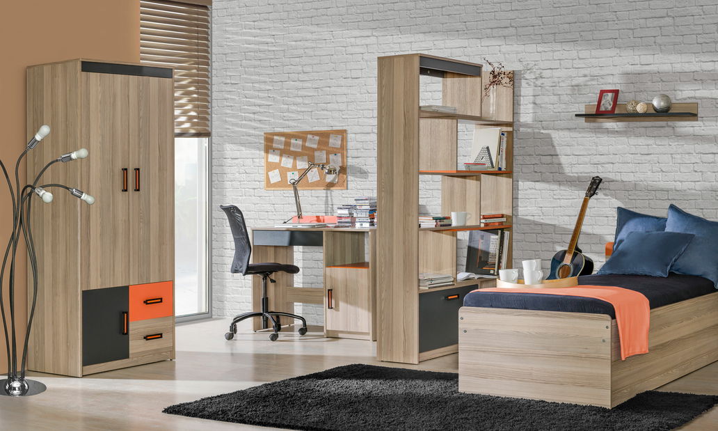 Jednolůžková postel 80 cm Ulmo U7 (s roštem a úl. prostorem)