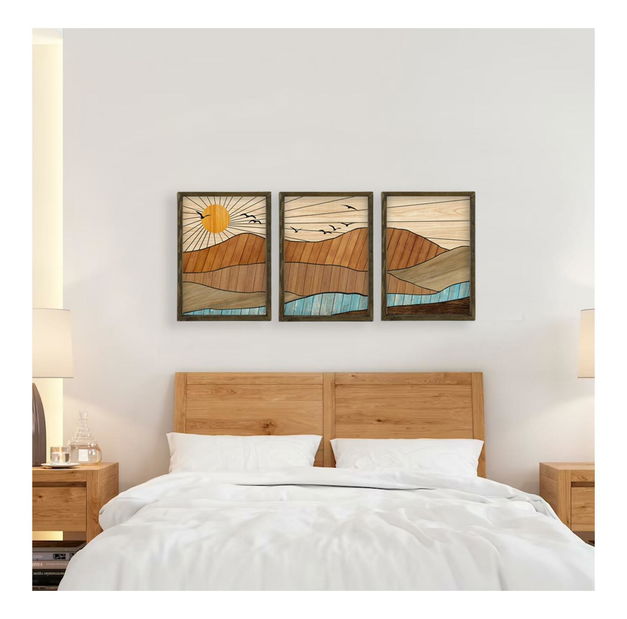 Ozdobný zarámovaný obraz Mobune 3 (vícebarevné)