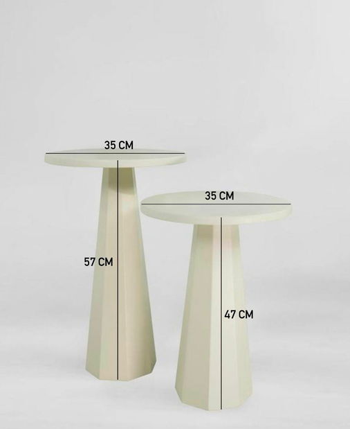 Set 3ks. příručních stolků Lilia (dub safírový)