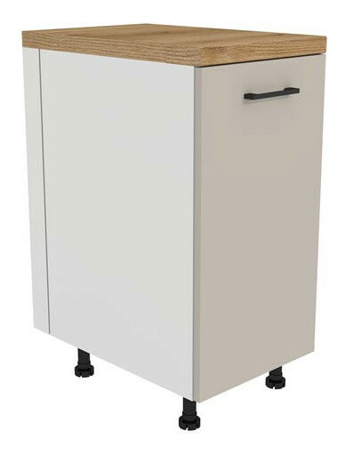 Kuchyňská sestava 200 cm Vestia 1 (kašmír + dub evoke)