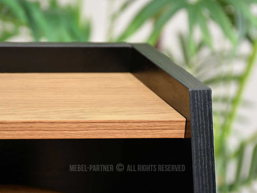 PC stolek Aspart (černý dub + černá)