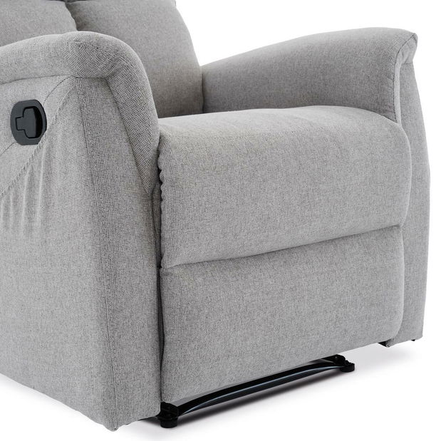 Polohovací křeslo Temor (světle šedá)