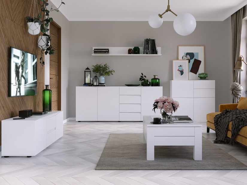 Šatní skříň Larco 08 (bílá)