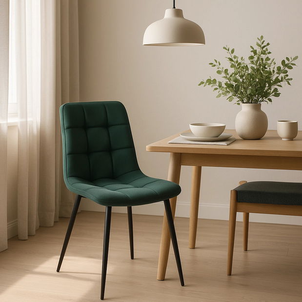  Jídelní židle Permite (tmavě zelená)