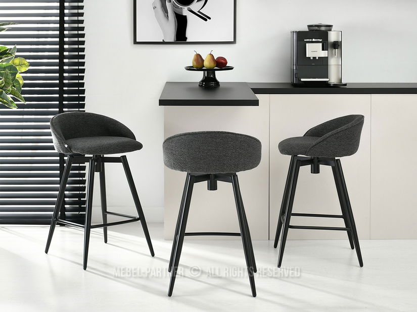 Židle Ignis (tmavý grafit + černá)