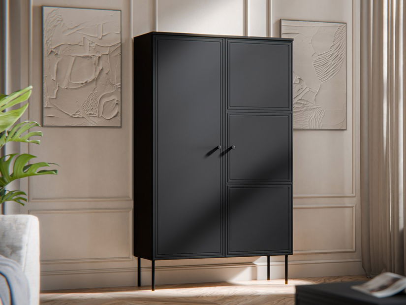 Policová skříň Godzes Bis (černá)