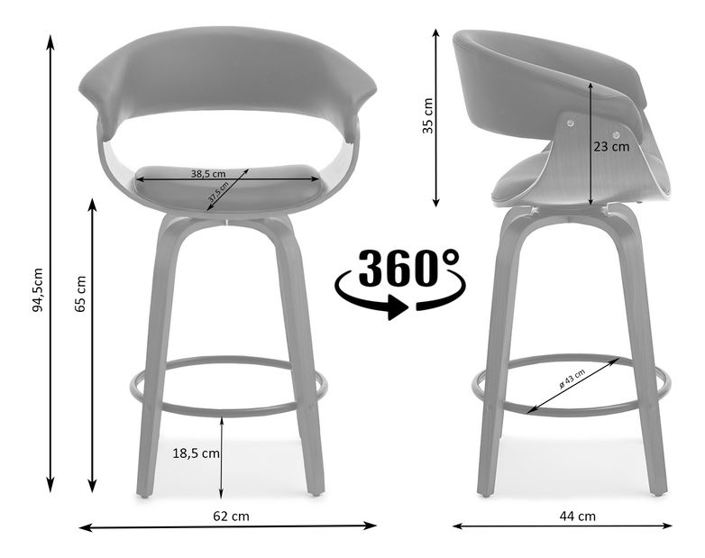 Židle Enzo H (ořech tmavý + ořech)