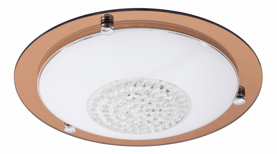 Stropní svítidlo Patricia 2466 (průhledná + růžová zlatá)