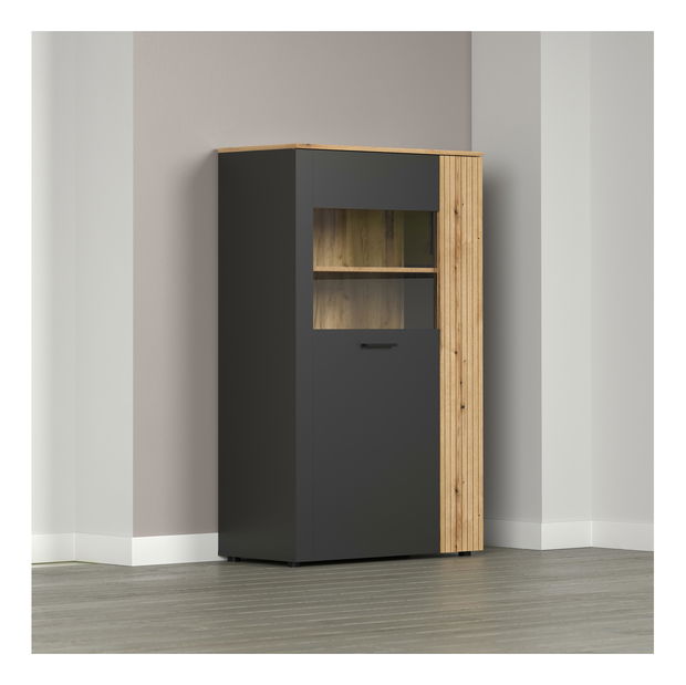 Vitrína Esferas 2 (grafit + dub evoke)