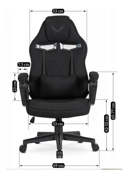 Herní křeslo Verdiblanco (černá)