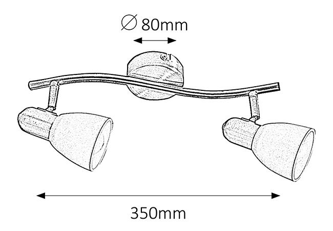 Bodové svítidlo Soma 6307 (bronzová + bílá)