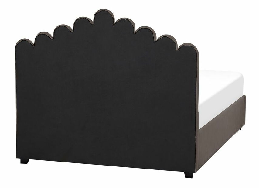 Manželská postel 140 cm Valhala (béžová) (s roštem a úložným prostorem)