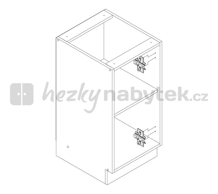 Spodní kuchyňská skříňka BRW Nika NKD-40/82-L