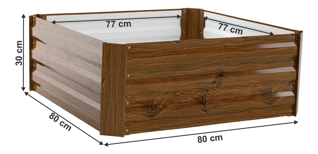 Vyvýšený záhon 3 Naipes (hnědá)