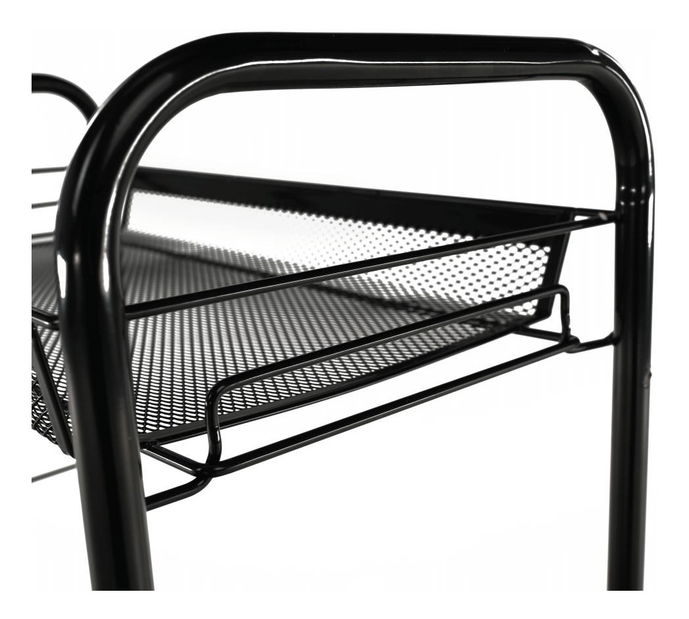 Servírovací vozík Myron (černá)