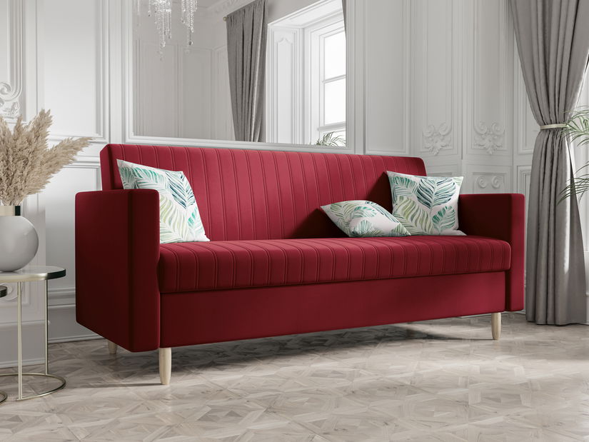 Pohovka třísedačka Meadow (bordó)