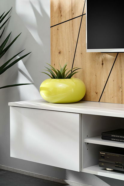 Obývací stěna Xavus G2 (perla grey + dub artisan)