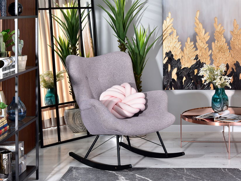 Houpací křeslo Laurentino (černá)