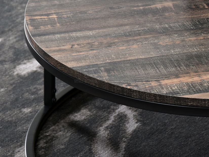 Konferenční stolek Kolja Stolek Xl (dub + černá)