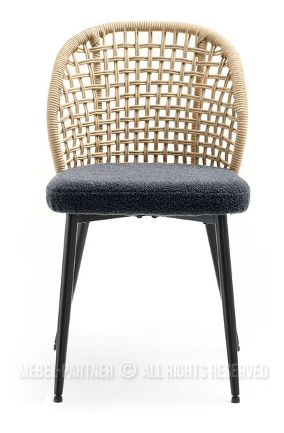 Židle Moen (písková + černá)