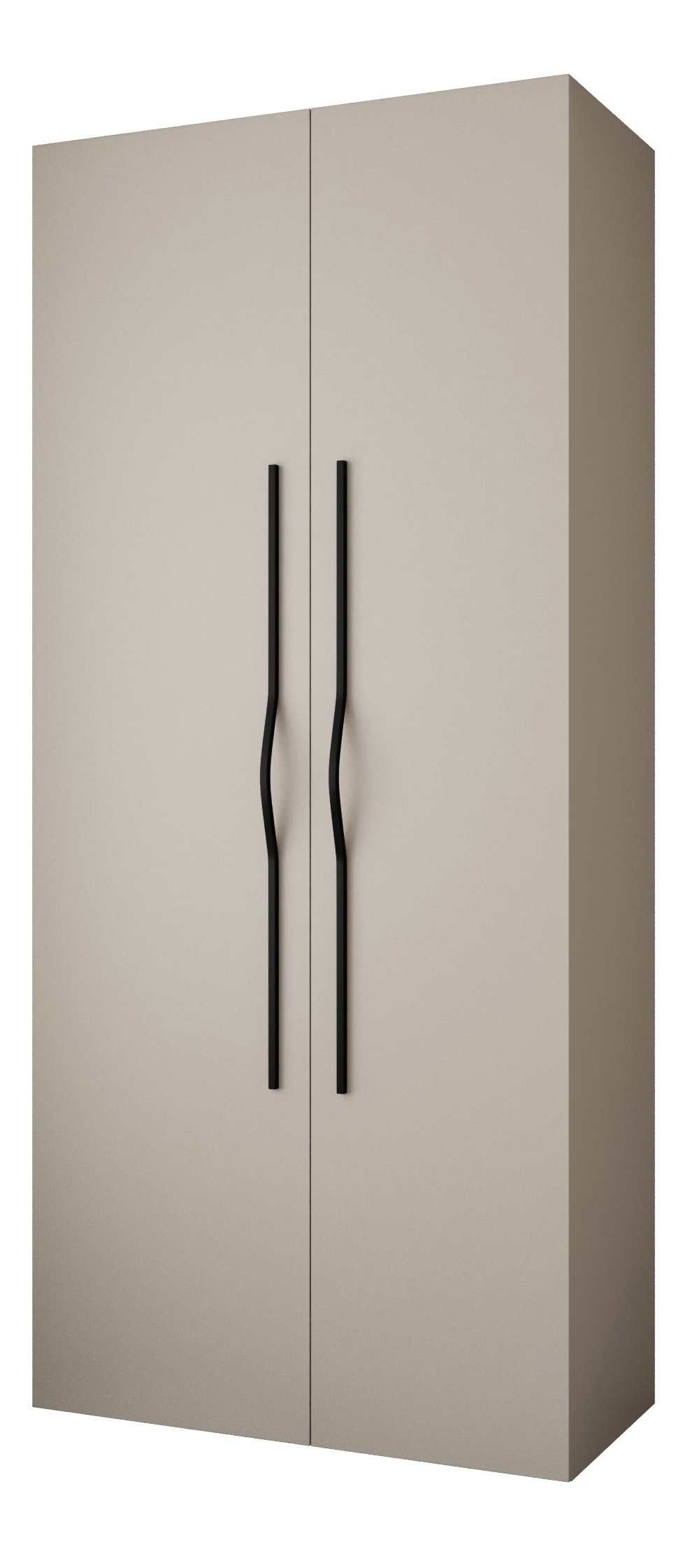 Šatní skříň 110 cm Carmela 50-2 (kašmír + černá)