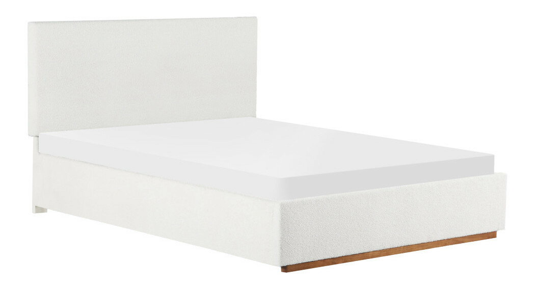 Postel s roštem a úložným prostorem 160x200 Nuvoa (bílá)
