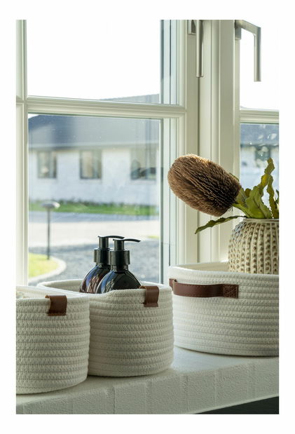 Set 3 ks košíků Jovelia (bílá)