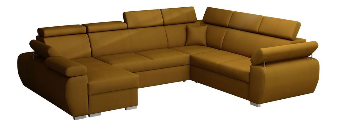 Rohová sedací souprava Gozo U (světlobéžová)