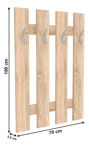 Věšákový panel Katyro dub sonoma