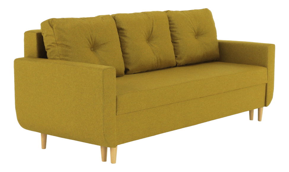 Rozkládací pohovka Dollar (hořčicová)