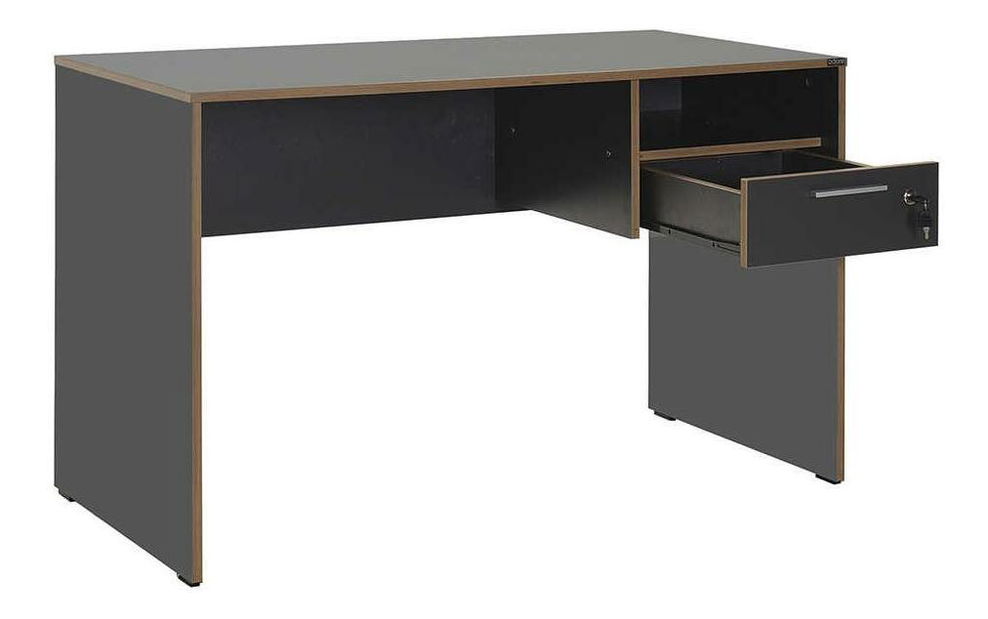 PC stolek Calliope 2 (antracit + dub)