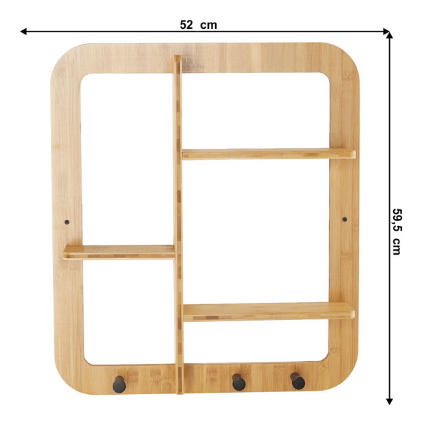Polička Astrid 2 (přírodní)