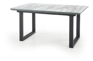 Jídelní stůl Malan (bílá + šedá + černá) (pro 6 a 8 osob)