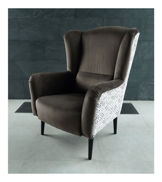 Křeslo ušák Bolle (hnědá)