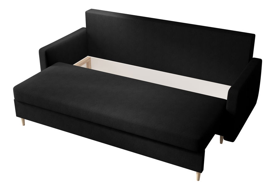 Pohovka dvousedačka Aura (černá)