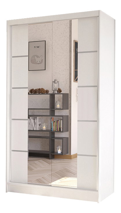 Šatní skříň Delana V (bílá)