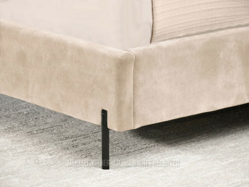 Manželská postel 160 cm Apelar (krémová + černá)