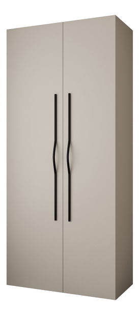 Šatní skříň 110 cm Carmela 40-2 (kašmír + černá)