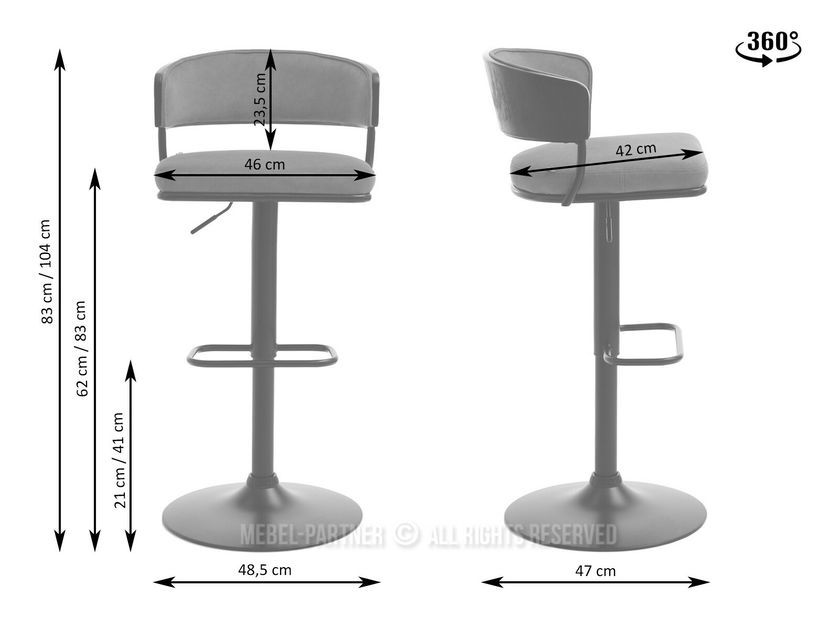 Židle Marta H (černo-zelená + černá)